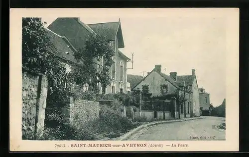 AK Saint-Maurice-sur-Aveyron, La Poste