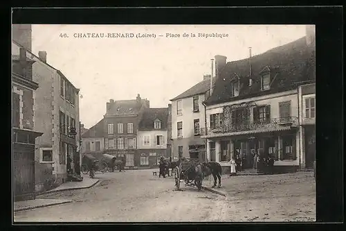 AK Chateau-Renard, Place de la Republique