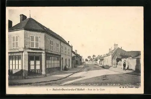 AK St-Denis-de-l`Hotel, Rue de la Gare