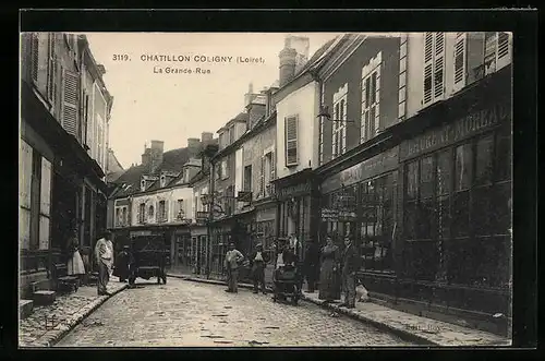 AK Chatillon-Coligny, La Grande-Rue