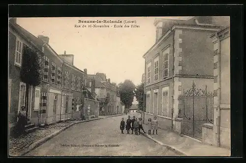 AK Beaunne-la-Rolande, Ecole des Filles