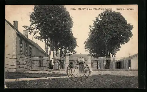 AK Beaunne-la-Rolande, Ecole de garcons