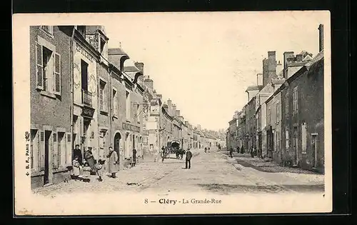 AK Cléry, La Grande-Rue