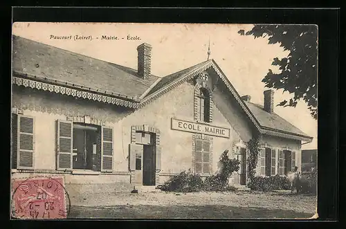 AK Paucourt, Mairie - Ecole