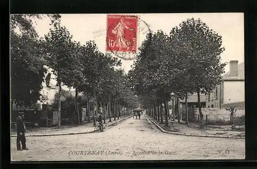 AK Courtenay, Avenue de la Gare