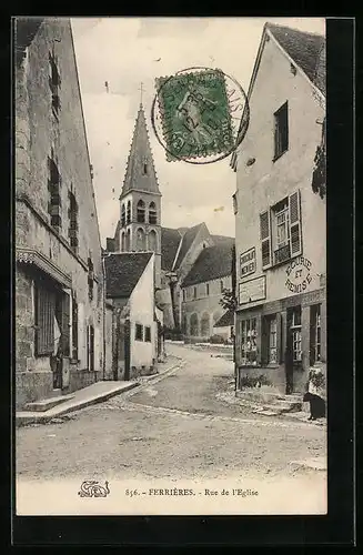 AK Ferrières, Rue de l`Eglise, Strassenpartie