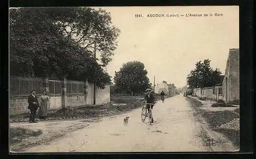 AK Ascoux, L`Avenue de la Gare