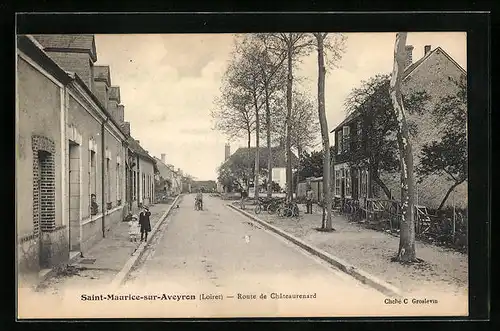 AK Saint-Maurice-sur-Aveyron, Route de Châteaurenard