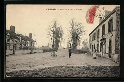 AK Châlette, Pont du Canal à Vésine