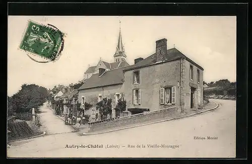 AK Autry-le-Châtel, Rue de la Vieille-Montagne