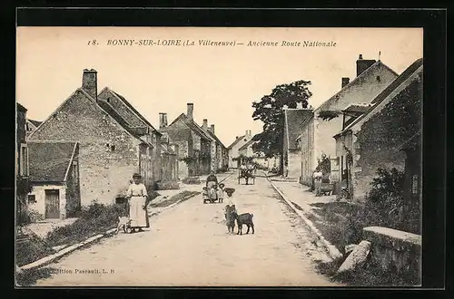 AK Bonny-sur-Loire, Ancienne Route Nationale