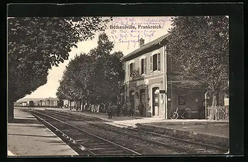 AK Bétheniville, La Gare, Bahnhof