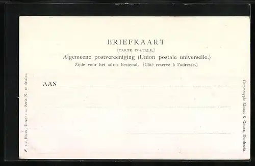 Künstler-AK Johan Georg Gerstenhauer: Bauern und drei Mädchen beim Verladen von Heu in einen Kahn