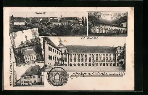 AK Sulz, Ackerbauschule Kirchberg, Arkaden, Tor und Hof (ehem. Kloster)