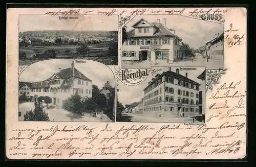 AK Kornthal, Gasthaus, Geschäft, Knabenpensionat