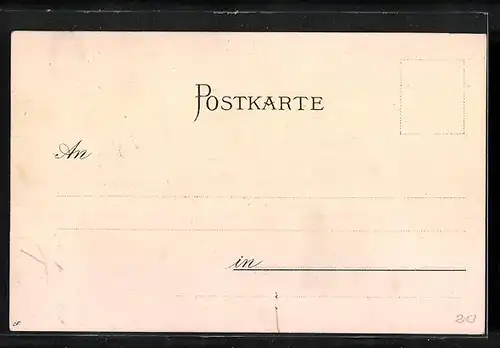 Lithographie Partenkirchen, Hotel zur Post