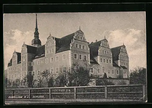 AK Dobrilugk N.L., Blick zum Schloss