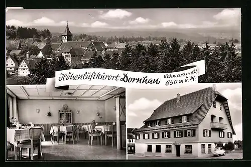 AK Dornhan /Schwarzwald, Gasthof, Pension und Metzgerei Krone