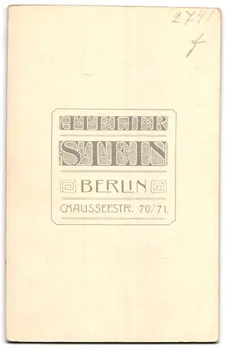 Fotografie Wilhelm Stein, Berlin, Chausseestrasse 70 /71, Junges Geschwisterpaar in Matrosenanzügen