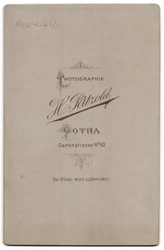 Fotografie H. Pätzhold, Gotha, Gartenstrasse 50, Drei Brüder in ihren Sonntagskostümen