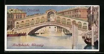 Sammelbild Gartmann Schokolade, Berühmte Brücken, Rialtobrücke in Venedig