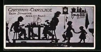 Sammelbild Gartmann Schokolade, Bei den Handwerkern, Schuster
