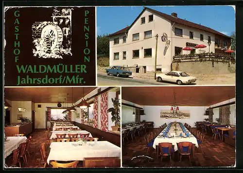 AK Jahrsdorf /Mfr., Gasthof u. Pension Waldmüller