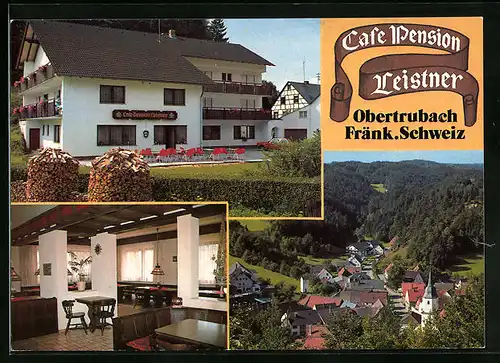 AK Obertrubach /Fränk. Schw., Cafe Pension Leistner