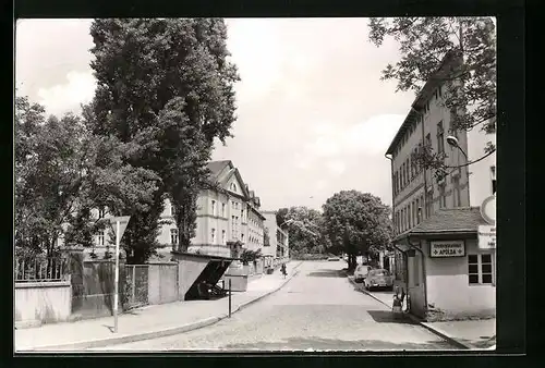 AK Apolda, Kreiskrankenhaus, von der Seite gesehen