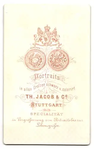 Fotografie Th. Jacob & Co., Stuttgart, Elegant gekleideter Herr mit The Zappa