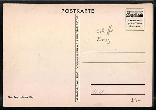 AK Panzerkreuzer SMS Blücher sticht in See