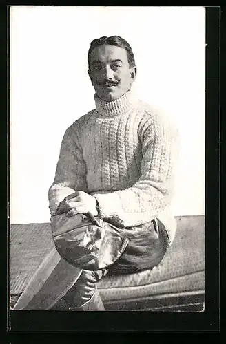 AK Pégouduv vzlet v Praze, 1913