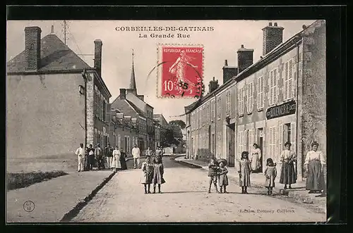 AK Corbeilles-du-Gatinais, La Grande Rue