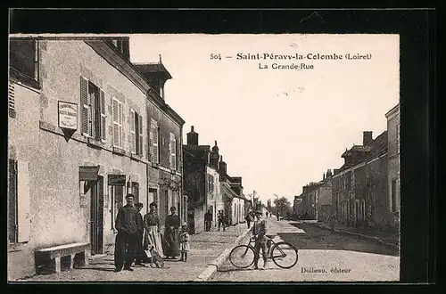 AK Saint-Péravy-la-Colombe, La Grande-Rue