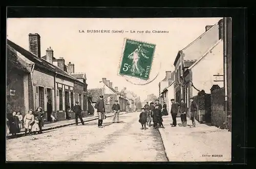 AK La Bussière, La Rue du Chateau