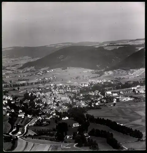 Fotografie Hans Bertram, München, Ansicht Stadtsteinach, Fliegeraufnahme Bayerischer Flugdienst