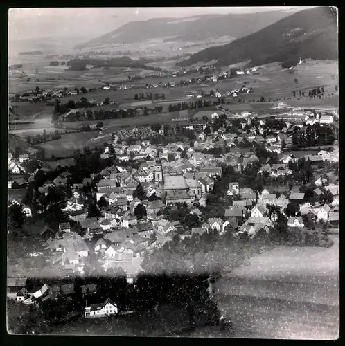 Fotografie Hans Bertram, München, Ansicht Stadtsteinach, Fliegeraufnahme Bayerischer Flugdienst