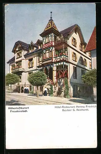 AK Freudenstadt, Hôtel-Restaurant Herzog Friedrich