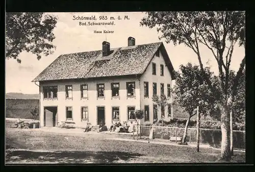 AK Schönwald /Bad Schwarzwald, Haus Kaiser