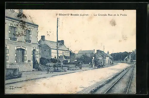 AK St-Hilaire-St-Mesmin, La Grande Rue et la Poste