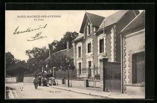 AK Saint-Maurice-sur-Aveyron, La Poste