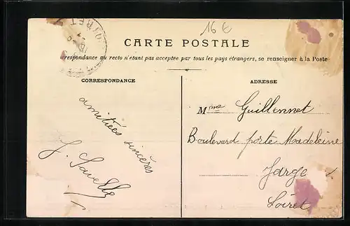 AK Isdes, La Grande Rue, Strassenpartie