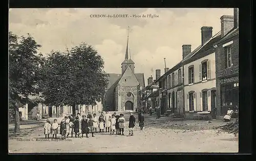 AK Cerdon-du-Loiret, Place de l`Église