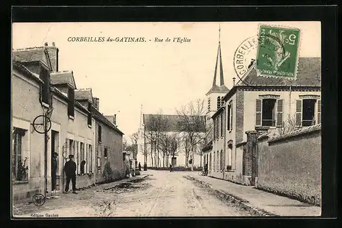 AK Corbeilles du-Gatinais, Rue de l'Église