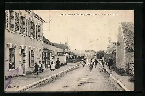 AK Corbeilles-en-Gatinais, Avenue de la Gare