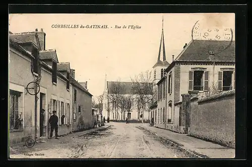 AK Corbeilles du-Gatinais, Rue de l'Église