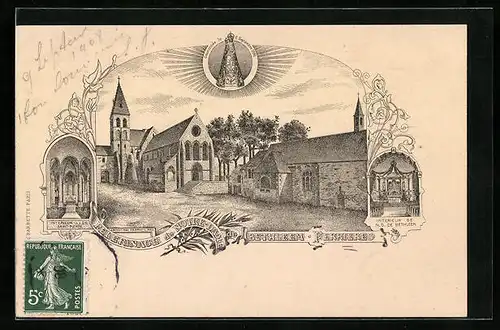 Künstler-AK Ferrières, Pelerinage de Notre Dame de Bethleem