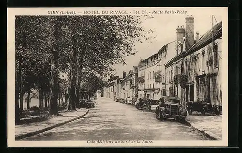 AK Gien, Hotel Du Rivage, Route Paris-Vichy