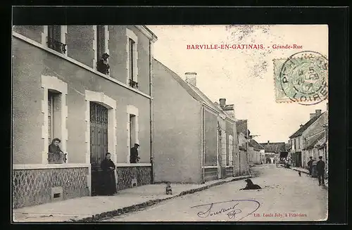 AK Barville-en-Gatinais, Grande Rue
