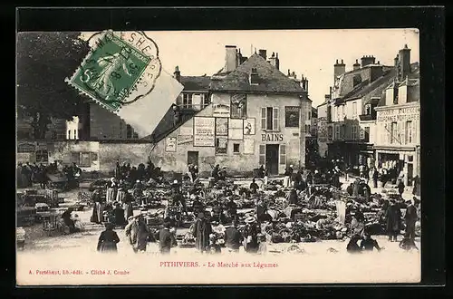 AK Pithiviers, Le Marché aux Légumes, jour du Marché